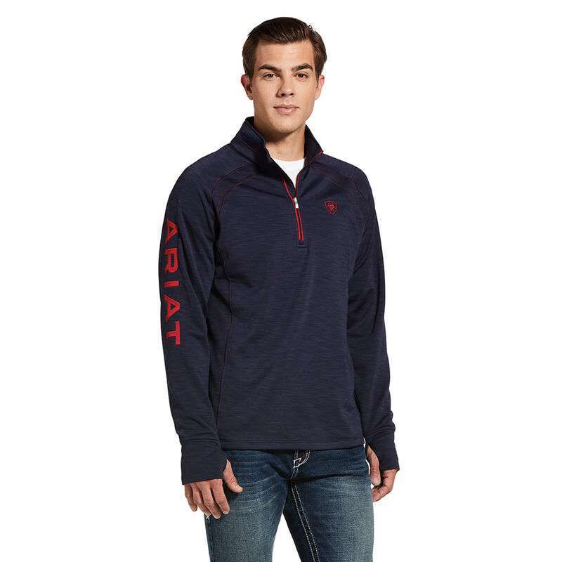 Ariat Sweatshirt Herren - Tek Team 1/2 Zip Navy ( KWUYS-2057 )
